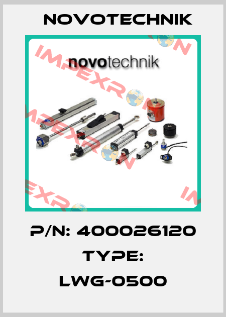 P/N: 400026120 Type: LWG-0500 Novotechnik