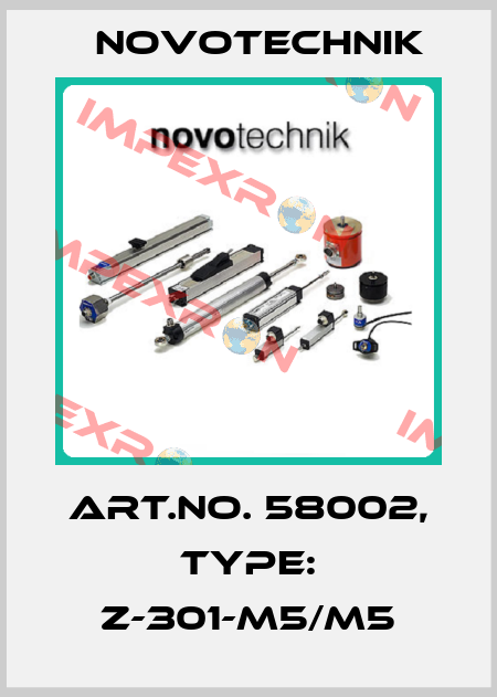 Art.No. 58002, Type: Z-301-M5/M5 Novotechnik