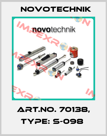 Art.No. 70138, Type: S-098  Novotechnik