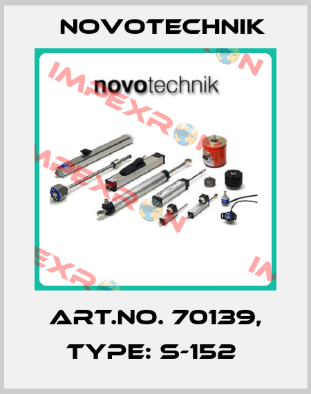 Art.No. 70139, Type: S-152  Novotechnik
