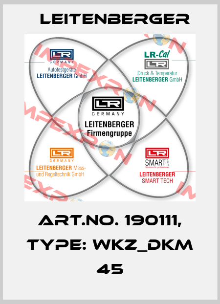 Art.No. 190111, Type: WKZ_DKM 45 Leitenberger