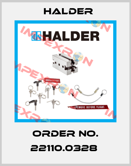 Order No. 22110.0328  Halder