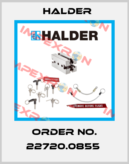 Order No. 22720.0855  Halder