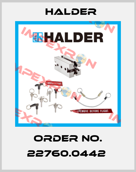 Order No. 22760.0442  Halder