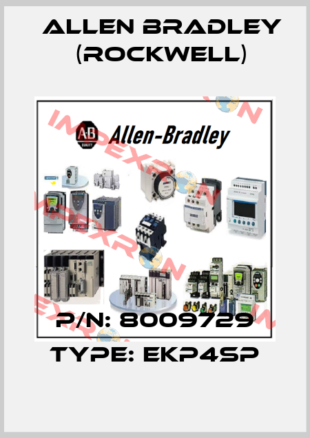 P/N: 8009729 Type: EKP4SP Allen Bradley (Rockwell)