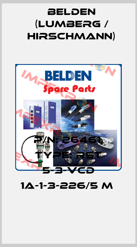 P/N: 26461, Type: RST 5-3-VCD 1A-1-3-226/5 M  Belden (Lumberg / Hirschmann)