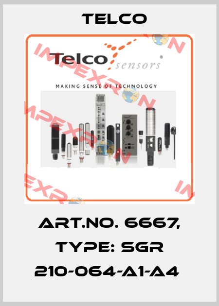 Art.No. 6667, Type: SGR 210-064-A1-A4  Telco