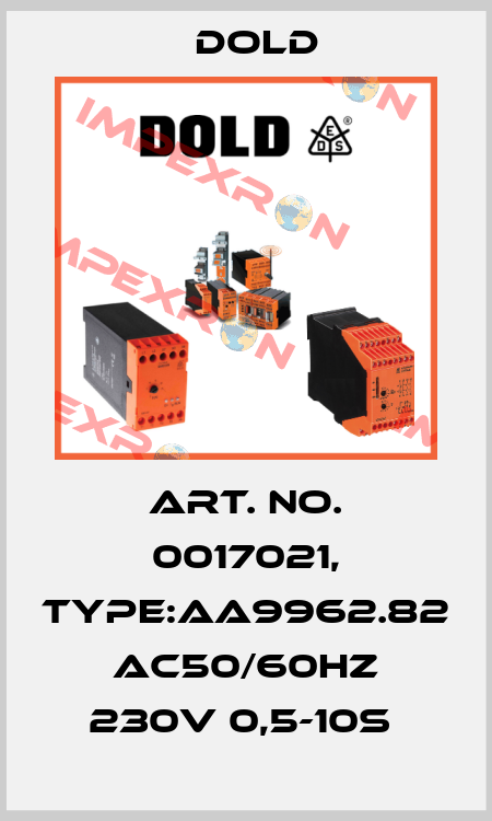 Art. No. 0017021, Type:AA9962.82 AC50/60HZ 230V 0,5-10S  Dold