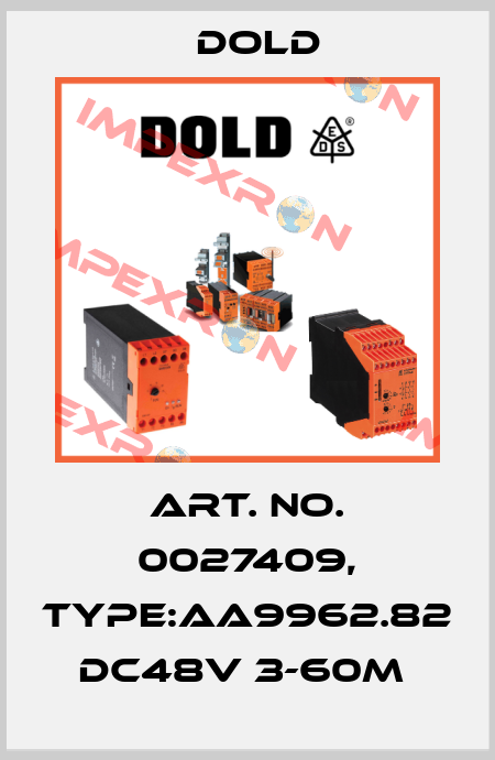 Art. No. 0027409, Type:AA9962.82 DC48V 3-60M  Dold