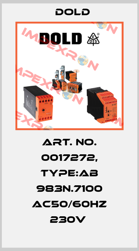 Art. No. 0017272, Type:AB 983N.7100 AC50/60HZ 230V  Dold