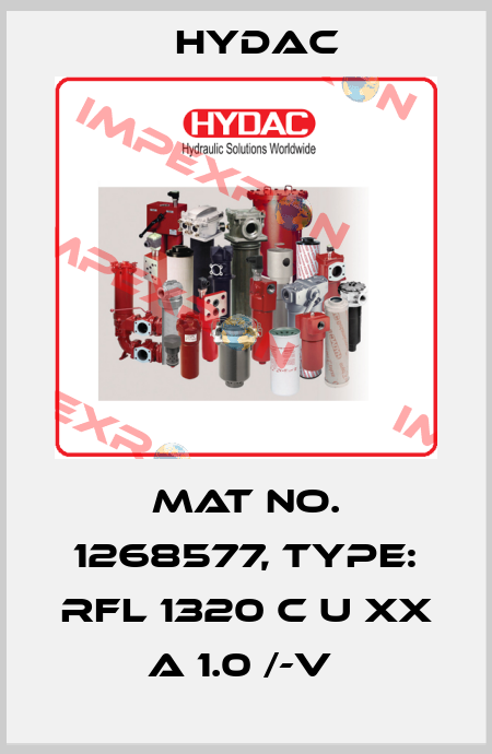 Mat No. 1268577, Type: RFL 1320 C U XX A 1.0 /-V  Hydac