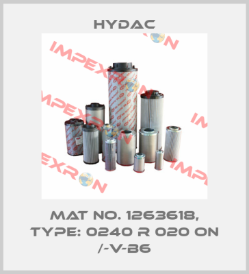 Mat No. 1263618, Type: 0240 R 020 ON /-V-B6 Hydac