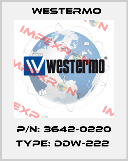 P/N: 3642-0220 Type: DDW-222  Westermo