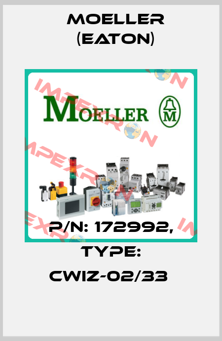 P/N: 172992, Type: CWIZ-02/33  Moeller (Eaton)