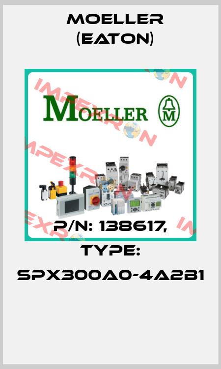 P/N: 138617, Type: SPX300A0-4A2B1  Moeller (Eaton)