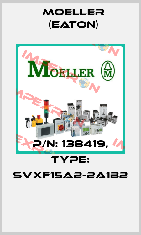 P/N: 138419, Type: SVXF15A2-2A1B2  Moeller (Eaton)