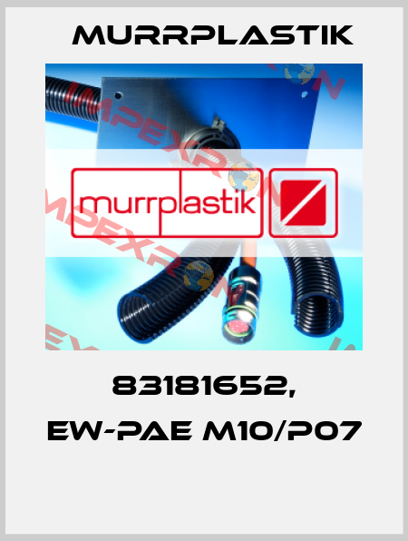 83181652, EW-PAE M10/P07  Murrplastik