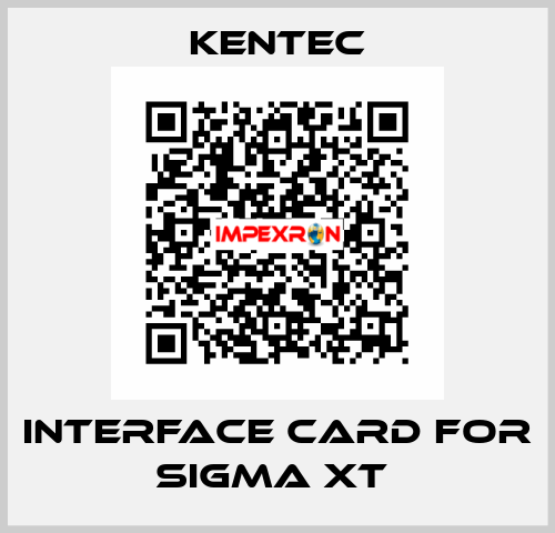 Interface Card For Sigma XT  Kentec