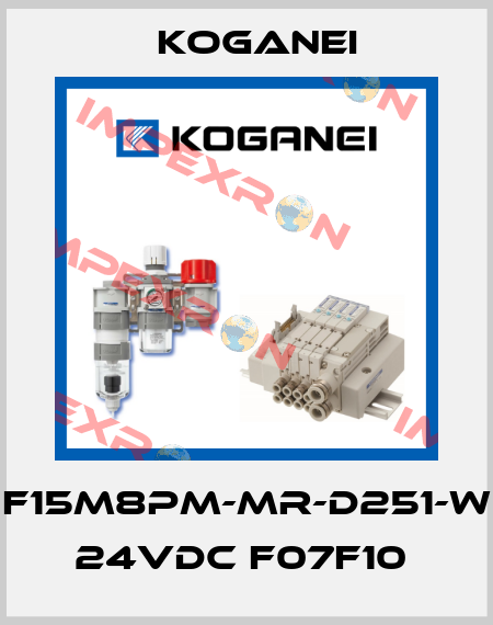 F15M8PM-MR-D251-W 24VDC F07F10  Koganei