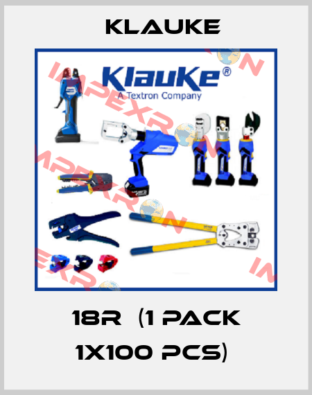 18R  (1 pack 1x100 pcs)  Klauke