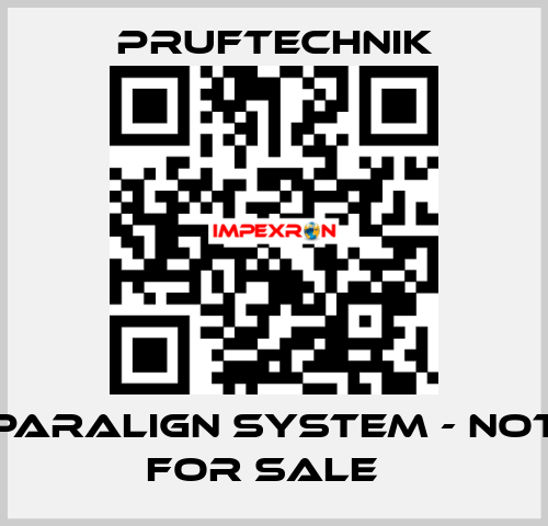 PARALIGN system - not for sale   Pruftechnik