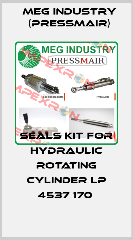  seals kit for hydraulic rotating cylinder LP 4537 170  Meg Industry (Pressmair)