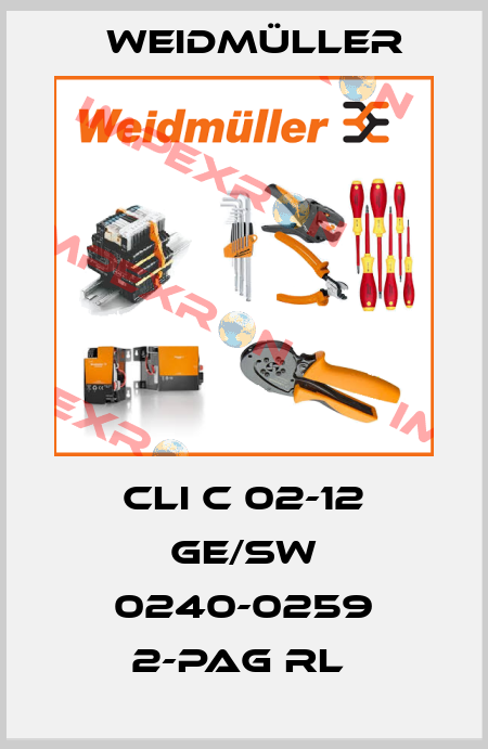 CLI C 02-12 GE/SW 0240-0259 2-PAG RL  Weidmüller