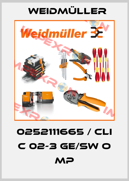 0252111665 / CLI C 02-3 GE/SW O MP Weidmüller