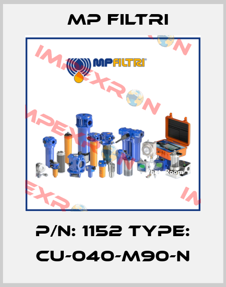 P/N: 1152 Type: CU-040-M90-N MP Filtri
