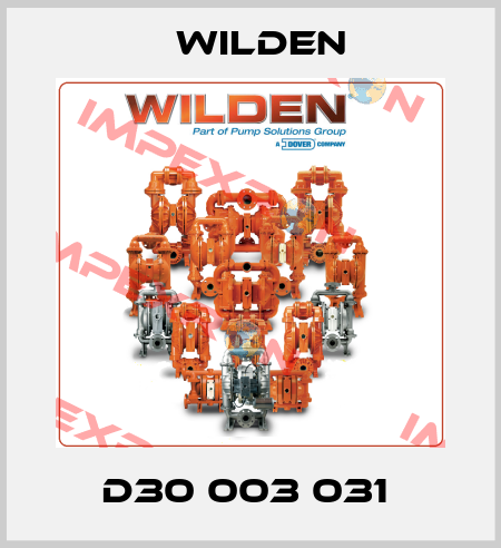 D30 003 031  Wilden