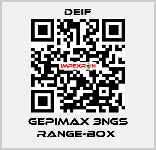 GEPIMAX 3NGS RANGE-BOX  Deif