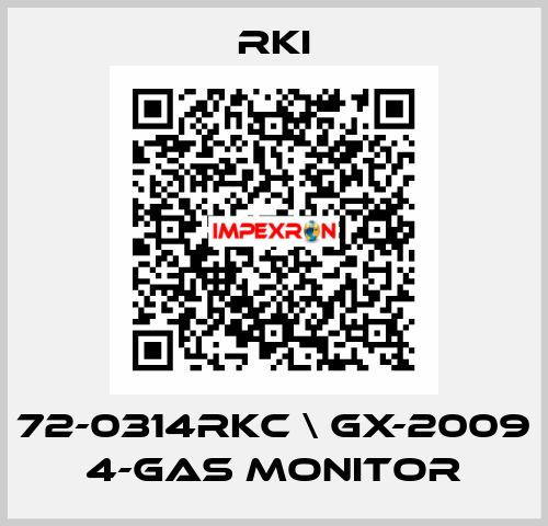 72-0314RKC \ GX-2009 4-Gas Monitor RKI