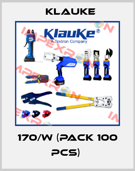 170/W (pack 100 pcs)  Klauke
