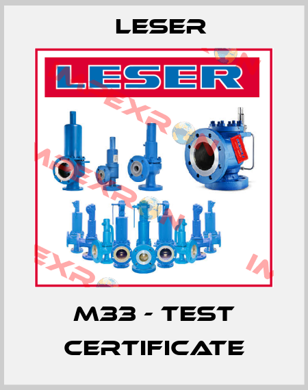 M33 - Test Certificate Leser