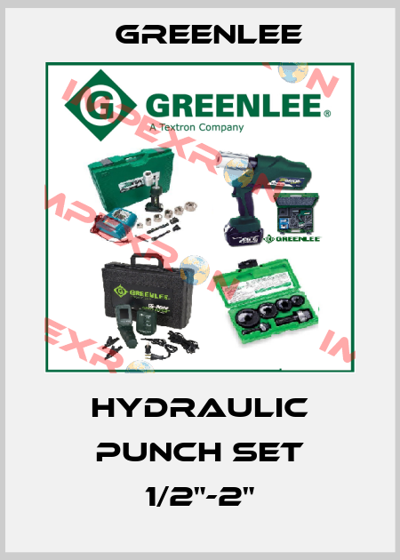 Hydraulic punch set 1/2"-2" Greenlee