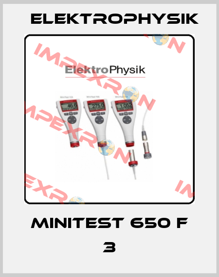 MiniTest 650 F 3 ElektroPhysik