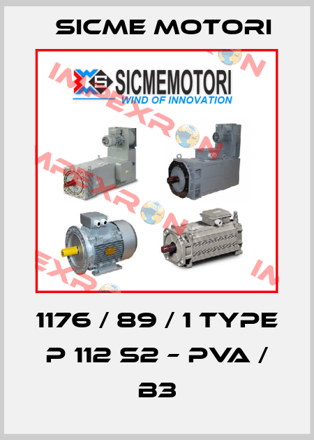 1176 / 89 / 1 Type P 112 S2 – PVA / B3 Sicme Motori