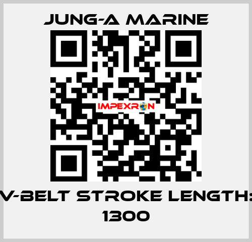 V-belt stroke length: 1300 JUNG-A MARINE