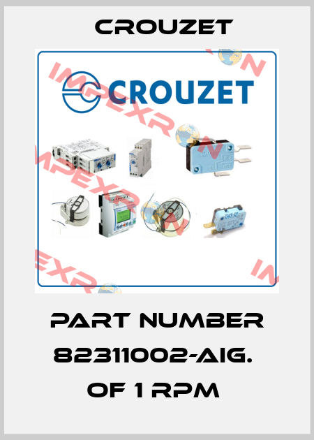 PART NUMBER 82311002-AIG.  OF 1 RPM  Crouzet