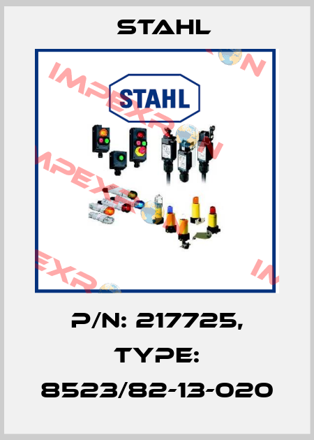 P/N: 217725, Type: 8523/82-13-020 Stahl