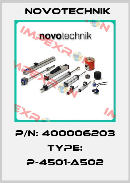 P/N: 400006203 Type: P-4501-A502 Novotechnik