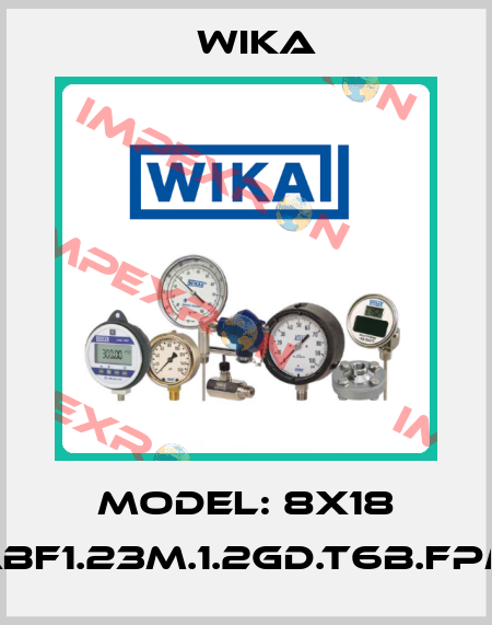 Model: 8X18 ABF1.23M.1.2GD.T6B.FPM Wika