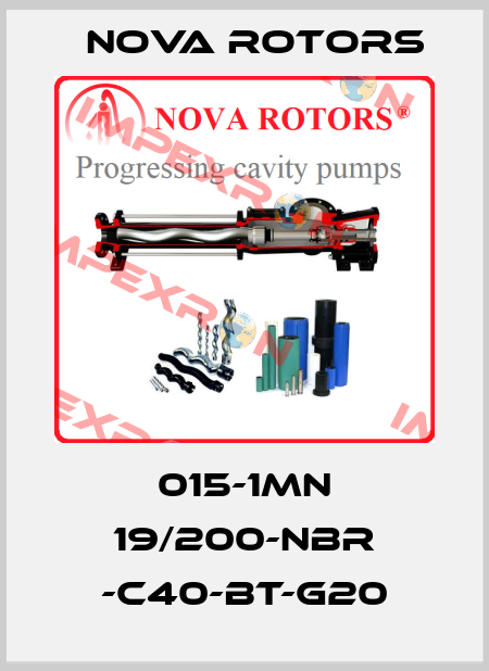 015-1MN 19/200-NBR -C40-BT-G20 Nova Rotors