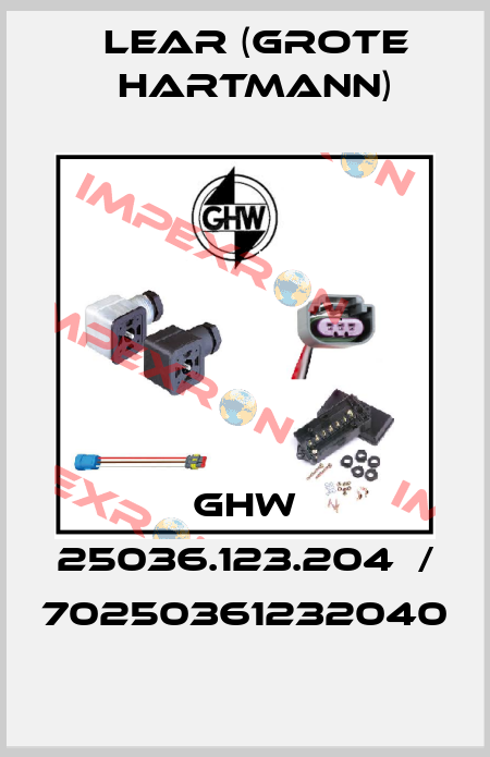 GHW 25036.123.204  / 70250361232040 Lear (Grote Hartmann)