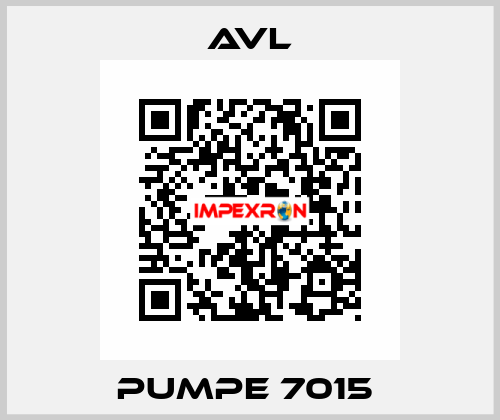 PUMPE 7015  Avl