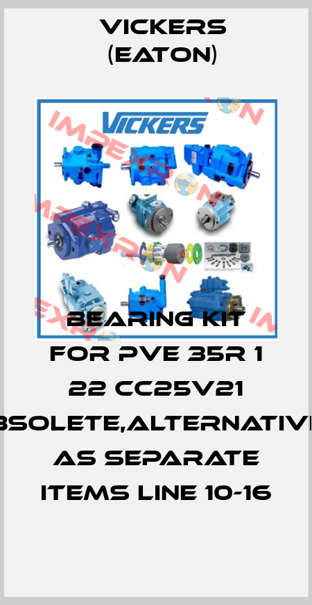 Bearing kit for PVE 35R 1 22 CC25V21 obsolete,alternatives as separate items line 10-16 Vickers (Eaton)