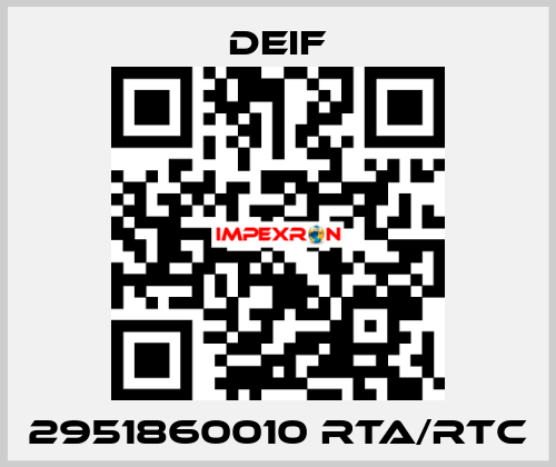 2951860010 RTA/RTC Deif