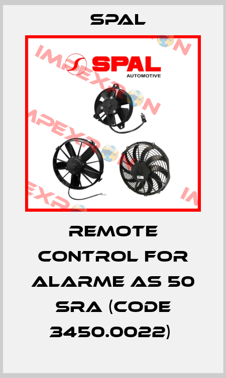 REMOTE CONTROL FOR ALARME AS 50 SRA (CODE 3450.0022)  SPAL