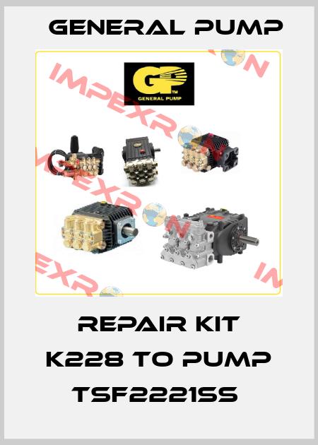 REPAIR KIT K228 TO PUMP TSF2221SS  General Pump