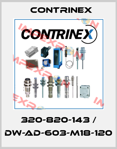 320-820-143 / DW-AD-603-M18-120 Contrinex
